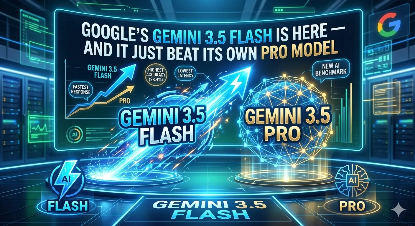 Google's Gemini 3.5 Flash Is Here — And It Just Beat Its Own Pro Model